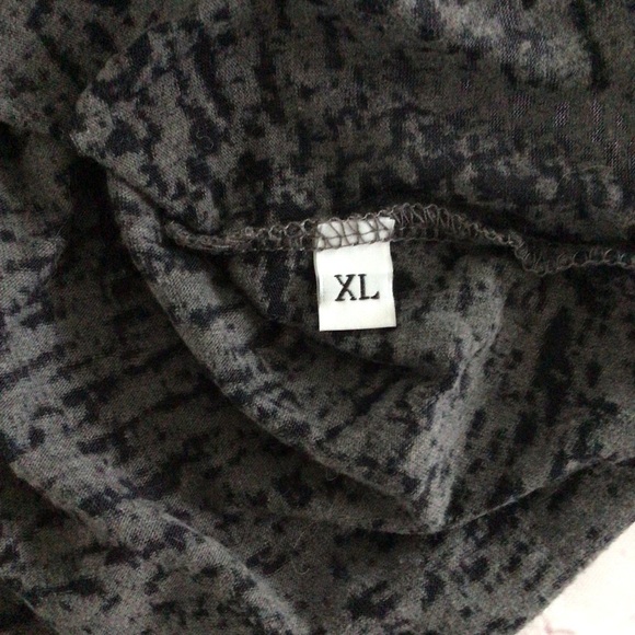 Coca-Cola Gray Burnout Distressed V-Neck Short Sleeve Tee - Size XL - Picture 4 of 5